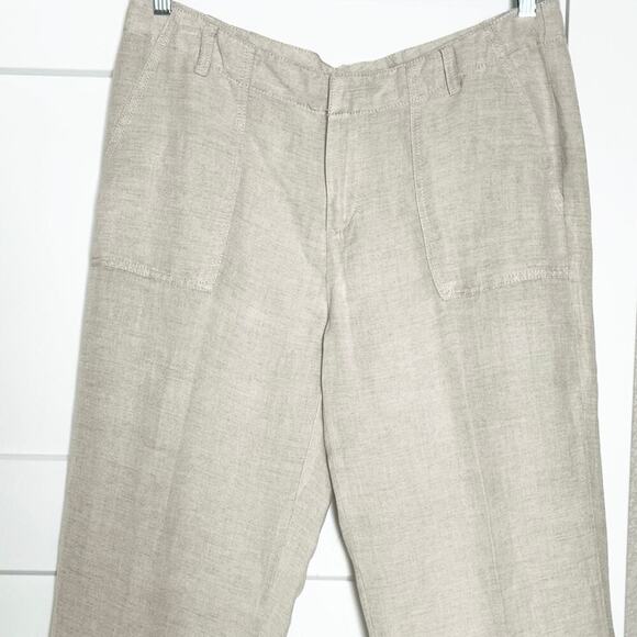 Tommy Hilfiger Womens Linen Blend Wide Leg Straight Pants Size 12 - Picture 3 of 7